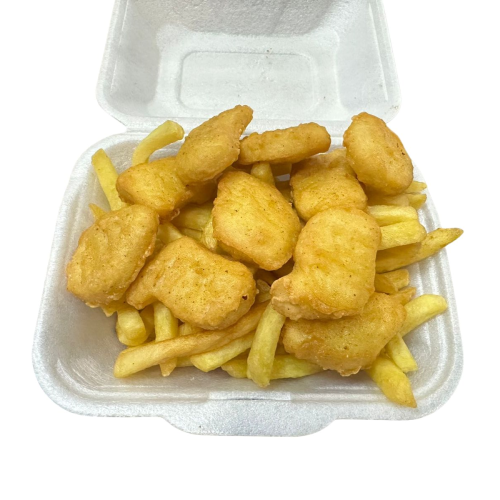 10 Chicken Nuggets & Chips 