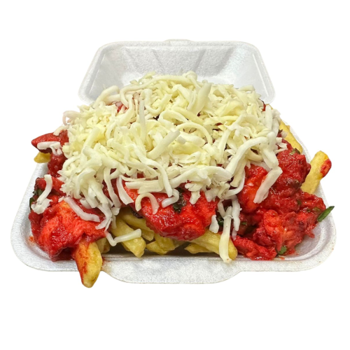 Spicy Chicken Loaded Fries 